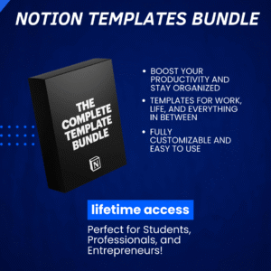 Notion Templates Bundle Ultimate Pack bundle