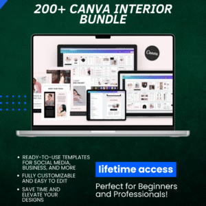 200+ Canva Interior Bundle