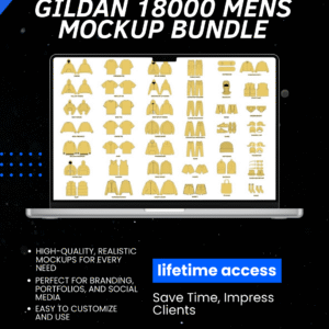 Gildan-18000 Mens Mockup Bundle