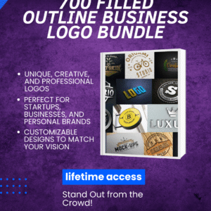 700 Filled Outline Business Logo Bundle