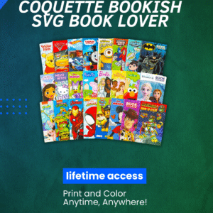 Coquette Bookish Svg Book Lover